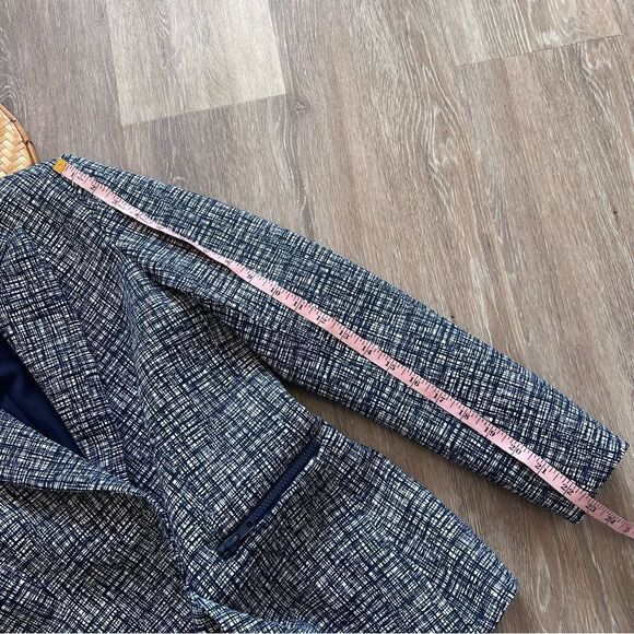 J. McLaughlin Blue and White Blazer - Picture 8 of 8